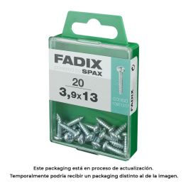 Fadix Tornillo de Rosca para Chapa, Acabado Cincado, 3.9x13mm - Caja de 20 Unidades - Perfecto para Proyectos de Bricolaje y Fijaciones Precio: 2.50000036. SKU: S7913610