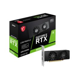 MSI GeForce RTX 3050 LP 6G OC tarjeta gráfica NVIDIA 6 GB GDDR6 PCIe 4.0 con 2 HDMI y 1 DisplayPort, doble ventilador Precio: 195.50000008. SKU: B1BYQAH4NE