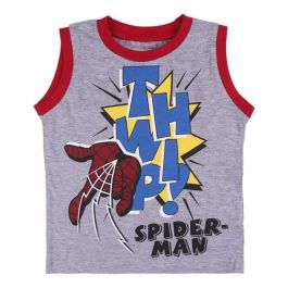 Cerdá Pijama corto de tirantes single jersey Spiderman para niños 3 años Gris