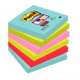 Post-It Notas Adhesivas Super Sticky 4 Colores, 6 Blocs 76x76 mm Precio: 11.58999952. SKU: B1F3HSTTEL