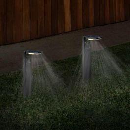 Lumisky LUM3666162002817 Juego de 2 Balizas Solares para Plantar LED Blanco Frío H41 cm