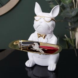 Vaciabolsillos Bulldog Blanco Home Deco Factory