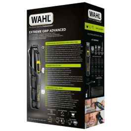Wahl 09893-0460 Multigroomer con/sin Cable para Nariz, Orejas y Cejas, Agarre Extremo Avanzado, 4 Cabezales Intercambiables y 8 Peines Guía