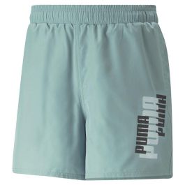 Pantalón Corto Deportivo Puma Ess+ Logo Power Aguamarina