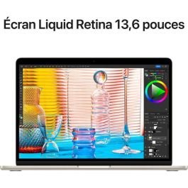 Apple - MacBook Air M2 de 13,6'' - 16 GB de RAM - 256 GB de almacenamiento - CPU de 8 núcleos - GPU de 8 núcleos - Starlight Apple - MacBook Air M2 de 13,6'' - 16 GB de RAM - 256 GB de almacenamiento - CPU de 8 núcleos - GPU de 8 núcleos - Starlight