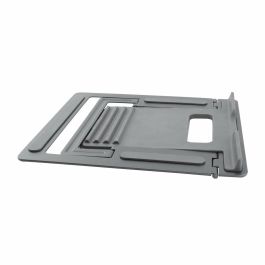 Coolbox Soporte Atril Portátil Hasta 17 Pulgadas, Aleación de Aluminio, Gris Espacial, 4 Posiciones Ajustables
