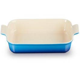 Le Creuset 71102322200001 Fuente para Horno Rectangular Tradición, 32 cm, Azure