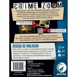Asmodee ABY9782491629014 Crime Zoom: Bird of Misfortune - Juego de investigación, +14 años, 30-60 minutos