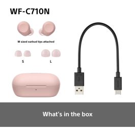 Auriculares Sony WFC710NP.CE7 Rosa