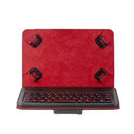 Phoenix Technologies Funda Universal con Teclado para Tablet 7-8 Pulgadas, Negro, Conexión Micro USB