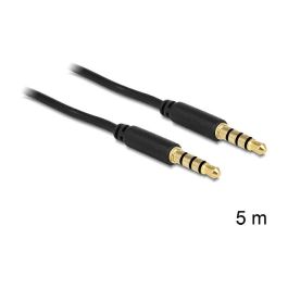 DeLOCK Cable de audio 3.5 mm macho a macho (4 polos, 5 metros, negro, ref. 83438) Precio: 15.488. SKU: B1BVA82NQF