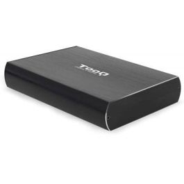 TooQ TQE-3531B Caja Externa para Disco Duro 3.5", USB 3.1 Gen 1 (5 Gbps), hasta 8 TB, SATA I/II/III, UASP, Aluminio Negro