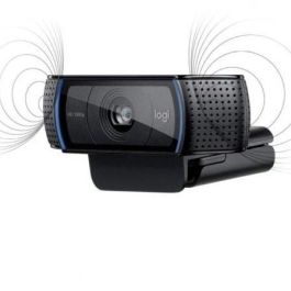 Logitech C920 Webcam Full HD 1080p, Negro, Videoconferencias Nítidas, Micrófonos Estéreo