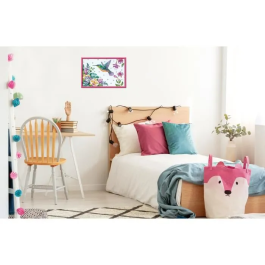 Ravensburger Kit Pintura por Números Colibrí y Flores Exóticas 25851 para Niños a Partir de 7 Años 31 x 21 cm