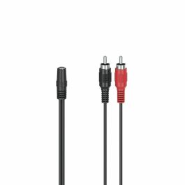 Cable Audio Jack a 2 RCA Hama 00205186 Negro 10 cm Precio: 4.79000038. SKU: S7603106
