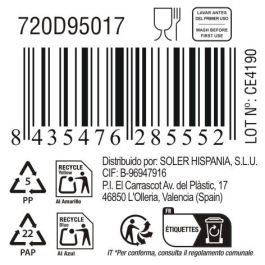 La Mediterranea Bol Aperitivo Ass.Col 14 cm x 12 cm x 5.8 cm "Pica-Pica" (24 Unidades)