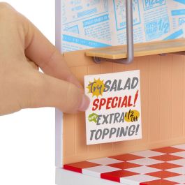 MGA 566069 Miniverse Spaces Starter Pack Pizza - Colección para Crear y Customizar Exposiciones