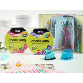 Plico Cinta Adhesiva Doble Cara Transparente 20 mt x 15 mm Para Uniones Invisibles y Materiales Delicados