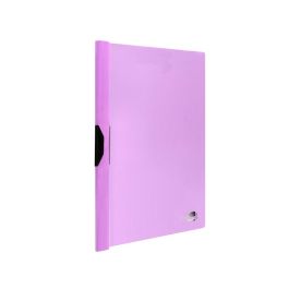 Carpeta Liderpapel Dossier Pinza Lateral Polipropileno Din A4 Lavanda Opaco 30 Hojas Pinza Deslizante