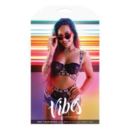 Conjunto de Lencería Fantasy Lingerie Negro (L/XL)