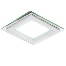 Foco Downlight LED 6W 600Lm 6000ºK Cuadrado   Cristal 40.000H [GR-MB02-6W-CW]