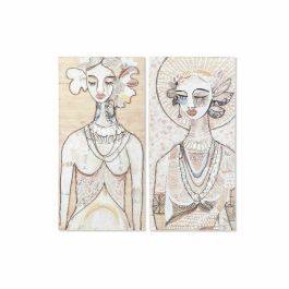 Cuadro Colonial DKD Home Decor Beige Blanco 3.7 x 120 x 60 cm (2 Unidades) Precio: 71.2569. SKU: S3028212