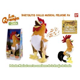 Peluche musical gallo bartolito de la granja de zenón 13x17x34 cm Precio: 26.49999946. SKU: S2400073