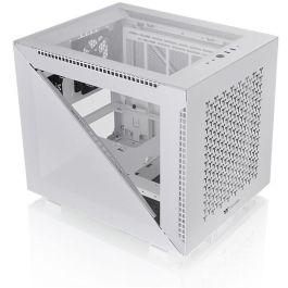 Thermaltake Divider 200 TG Air Snow Micro Torre PC Gaming Blanco con Vidrio Templado e Iluminación RGB