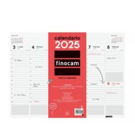 Finocam Vade Calendario Encolado 420x310 mm Semana Vista Neutro 2025