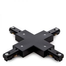 Conector X Carril Bifásico Negro Focos LEDs Precio: 2.50000036. SKU: B1FQ3PBVTN
