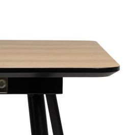 Mesa Extensible Natural Dm-Metal Salón 120 X 80 X 75 cm