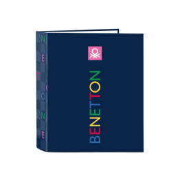 Carpeta de anillas Benetton Damero Azul marino A4 27 x 33 x 6 cm Precio: 6.50000021. SKU: B15CF9CCFD