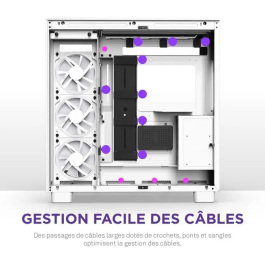 NZXT H9 Elite Midi Tower Blanco PC Caja de Ordenador con Ventana Lateral