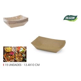 Set de 15 barquillas Kraft 13.4x10 cm Algon (24 Unidades) Precio: 28.69000024. SKU: B1AJY2L3FS