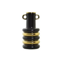 DKD Home Decor Jarrón Moderno de Porcelana, Bicolor Dorado y Negro, 15x15x29 cm, para Decoración de Hogar Precio: 25.95000001. SKU: S3030925