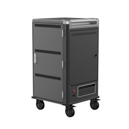 Ewent Ew1700 Armario Carro Carga para 30 Dispositivos con Carga Inteligente, Estantes Divisores Flexibles y Gestión de Cables