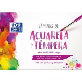 Oxford Láminas Para Pintura Acuarela Y Témpera 6H 300 gr A4 Liso Blanco Precio: 2.50000036. SKU: B1EKBBEMS9