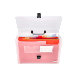 Liderpapel Carpeta Clasificador Fuelle 45134 Polipropileno A4 Transparente Spectrafile 13 Departamentos