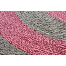 Alfombra Navidad Tradicional DKD Home Decor Rojo Dorado 90 x 2 x 90 cm (3 Unidades)