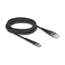 DeLOCK Cable USB 2.0 USB-A Macho a USB-C Macho, 3m, Negro, Carga Rápida hasta 60W, Ref. 81123 Precio: 38.50000022. SKU: B173H7KVG3