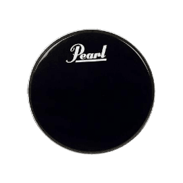 Pearl Parche Resonante 18" Black Beat W/Logo