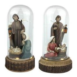 DKD Home Decor Nacimiento Navidad Tradicional, Escena con LED y Cristal, Multicolor, 10x19x10 cm, Pack 4 Unidades Precio: 51.98999982. SKU: B19WM3NZVB