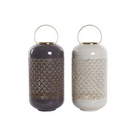Portavela Glam DKD Home Decor Beige Malva 24 x 57 x 24 cm (2 Unidades) Precio: 85.49999997. SKU: S3037606