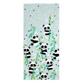 Toalla de baño HappyFriday Moshi Moshi Panda Garden Blue Multicolor 70 x 150 cm Precio: 33.7900002. SKU: B1HWGFMC2F