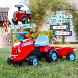 Falk Tractor Go! Con Trailer para Niños de 1 Año - Hecho en Francia