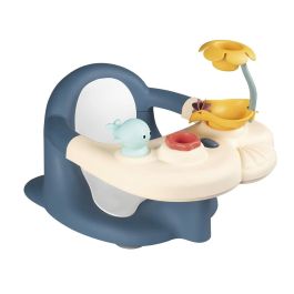 2 en 1 pequeño baño smoby - mesa de actividades ajustables - fijación por taza de succión - adecuado para superficies lisas - azul
