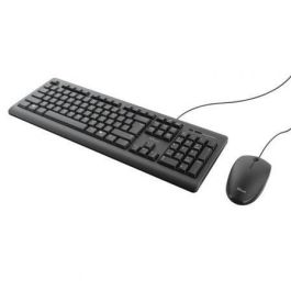 Trust Combo Teclado + Ratón Tkm-250 Cable Usb Silencioso Resistente A Liquidos Negro Trust Combo Teclado + Ratón Tkm-250 Cable Usb Silencioso Resistente A Liquidos Negro