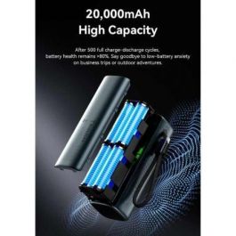 Vention FKFH0 Powerbank 20000mAh 165W PD3.0 PPS USB-C Carga 2 Portátiles simultáneamente Gris con Pantalla TFT