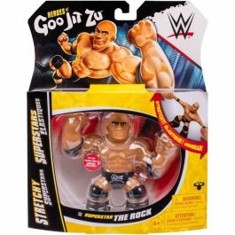 Heroes Of Goo Jit Zu HER0630996428962 Figura Estirable WWE The Rock 11 cm con Textura Elástica y 3 Veces Más Estirable
