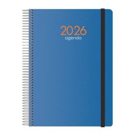 Dohe Agenda Anual Syncro Espiral 15x21 cm con Cierre de Goma PP Azul 2026 Precio: 9.89000034. SKU: S8404140